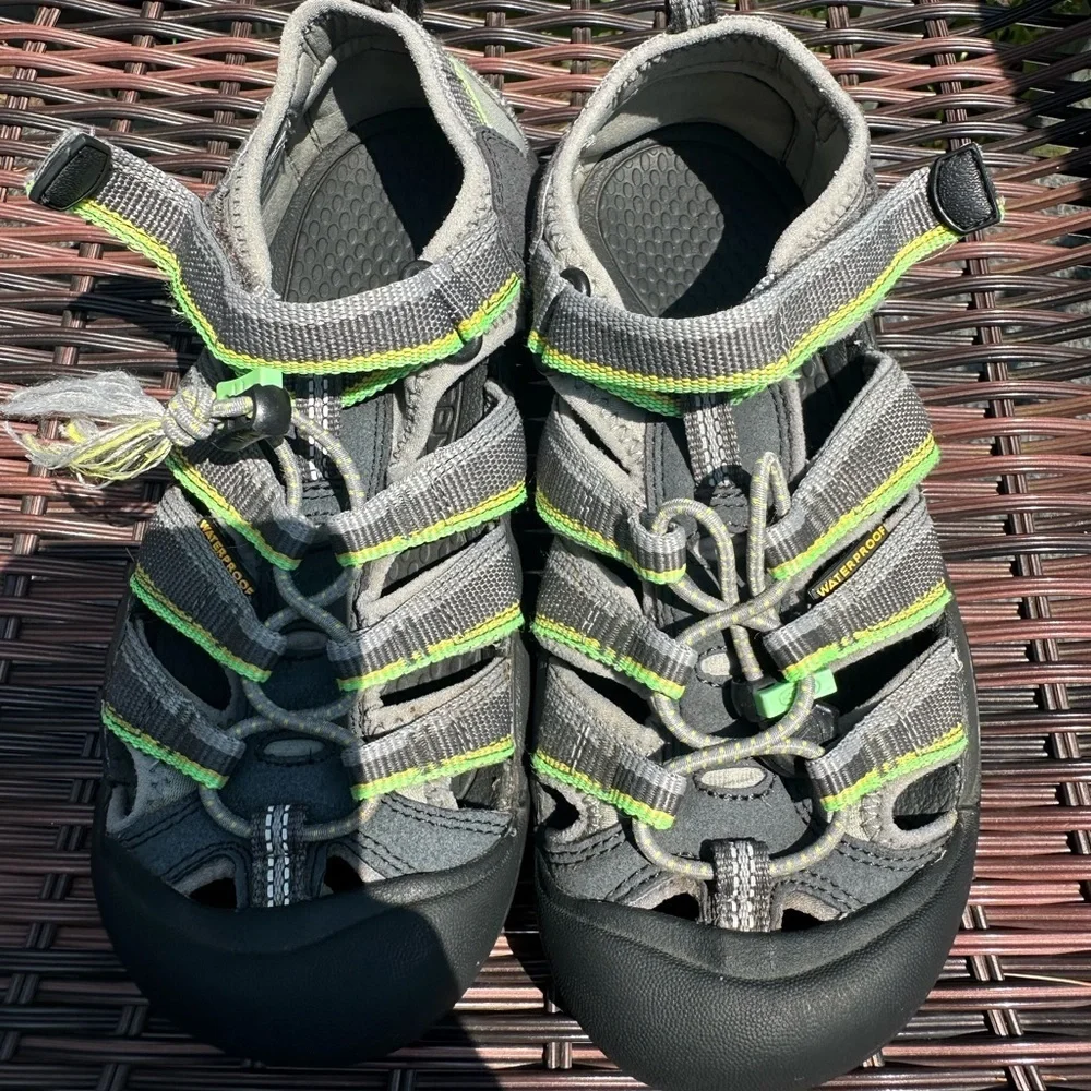 Keen Kid's Newport H2 Waterproof Sandals - Racer Gray Size 3